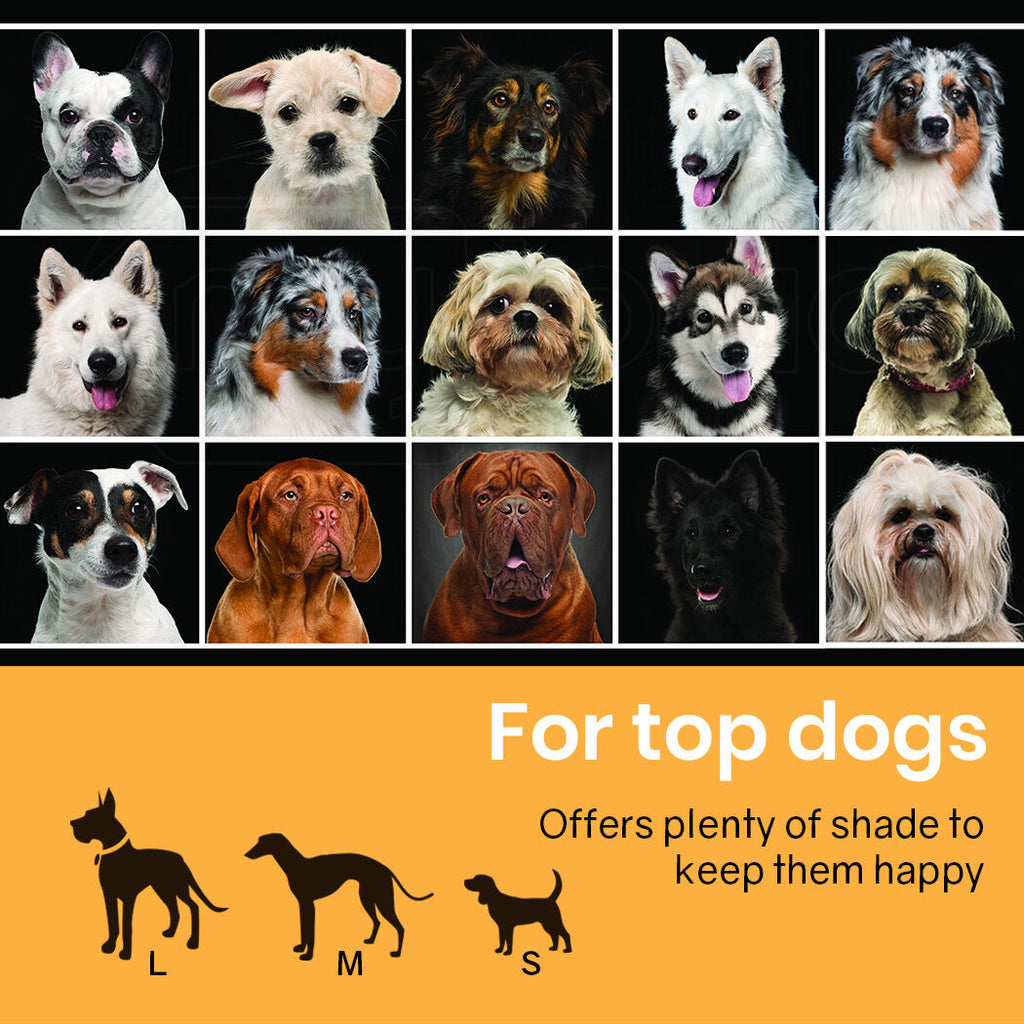 NEATAPET Shade Roof for 3x3m Dog Run Pet Enclosure, UV & Water Resistant, Black colour