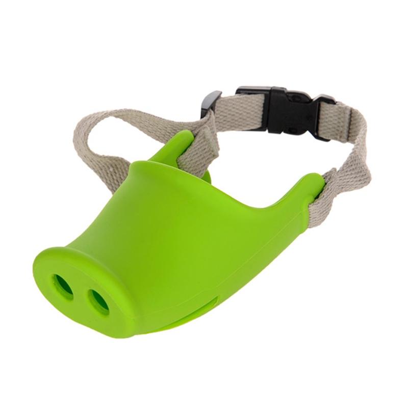 Pet Dog Piggy Mouth Dog Mask Bark Stopper - Size Large - Blue