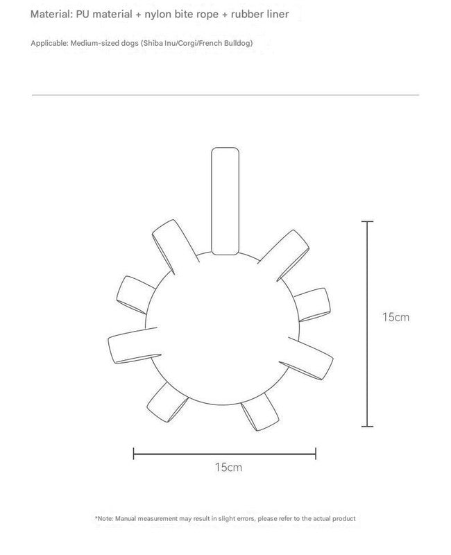 Durable Dog Training Interactive Ball with Sensory Tags(Yellow Bear)