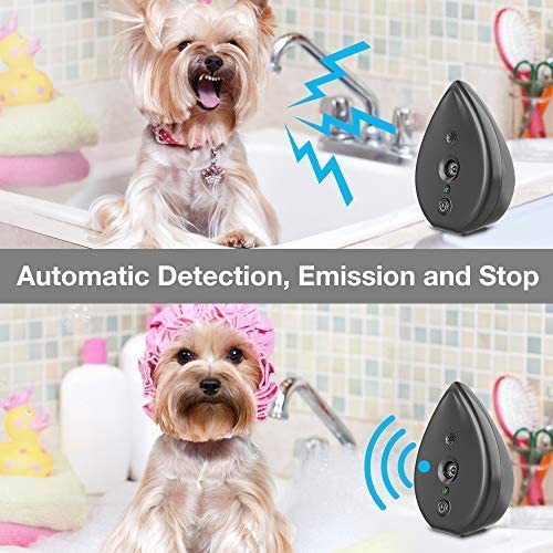 Dark Grey Ultrasonic Anti-Barking Device - Automatic Dog Bark Control & Training Aid | Rechargeable, 3 Modes, 50ft Range