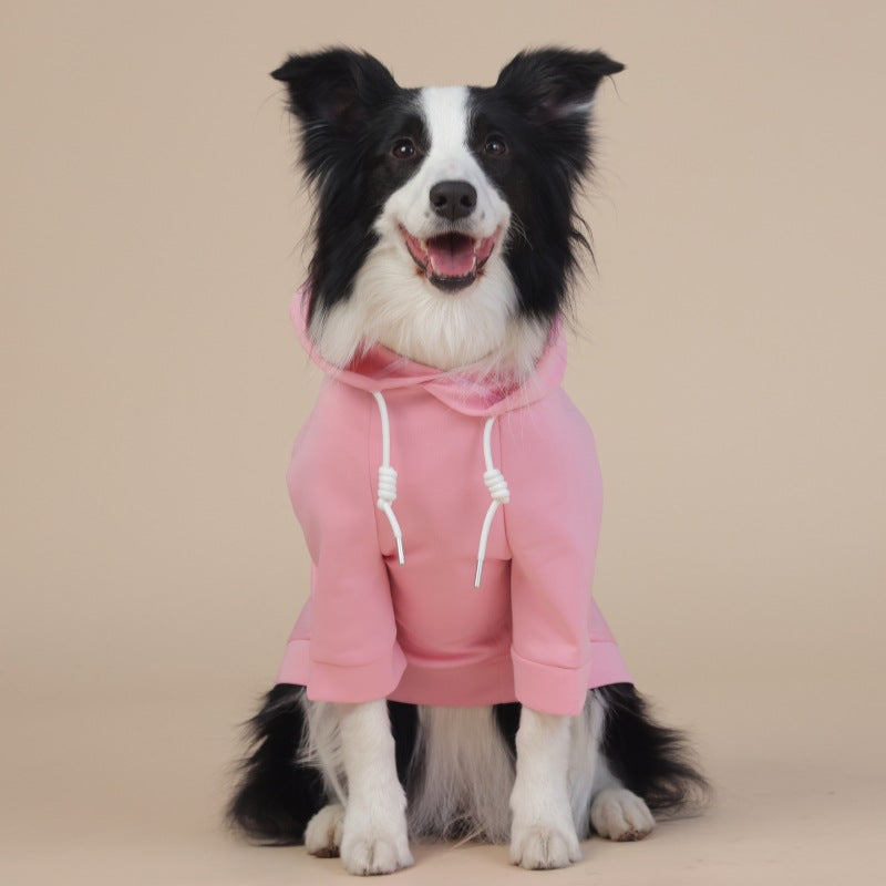 Pink Classic Dog Sweatshirt with Hood & Drawstrings - For Large Dogs (Size : 9XL)